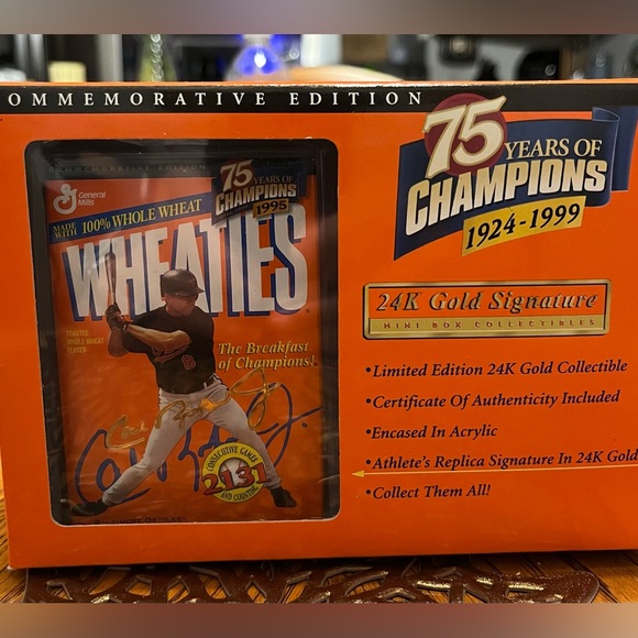 Wheaties 75 years of champions “Cal Ripken Jr” - Picture 1 of 2